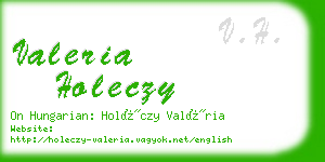 valeria holeczy business card